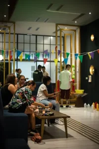 Interior de Green Palace, club cannábico privado en Badalona
